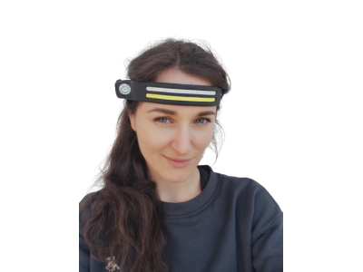 Lanterna de cap laterala cu lumina rosie