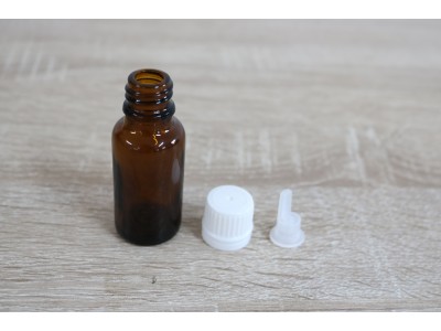 Sticluta pentru tinctura de propolis cu picurator si capac 10 ml